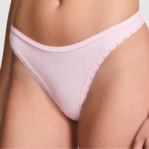 🩷Pink vs  Lace Trim thong  Panty